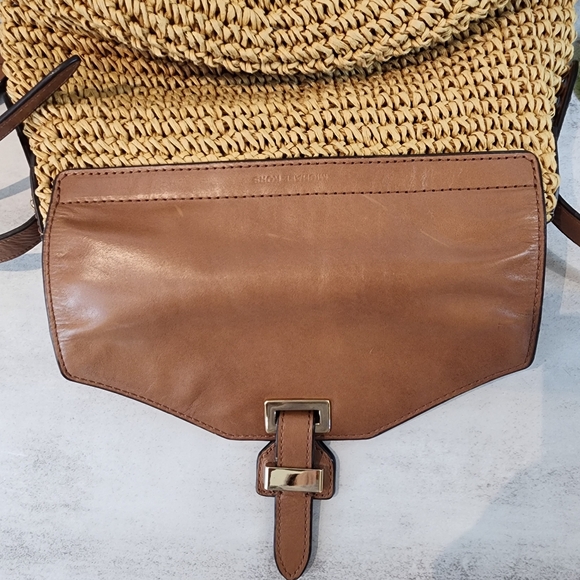 MICHAEL Michael KorsNaomi Medium Woven Straw Crossbody Bag - Picture 12 of 15